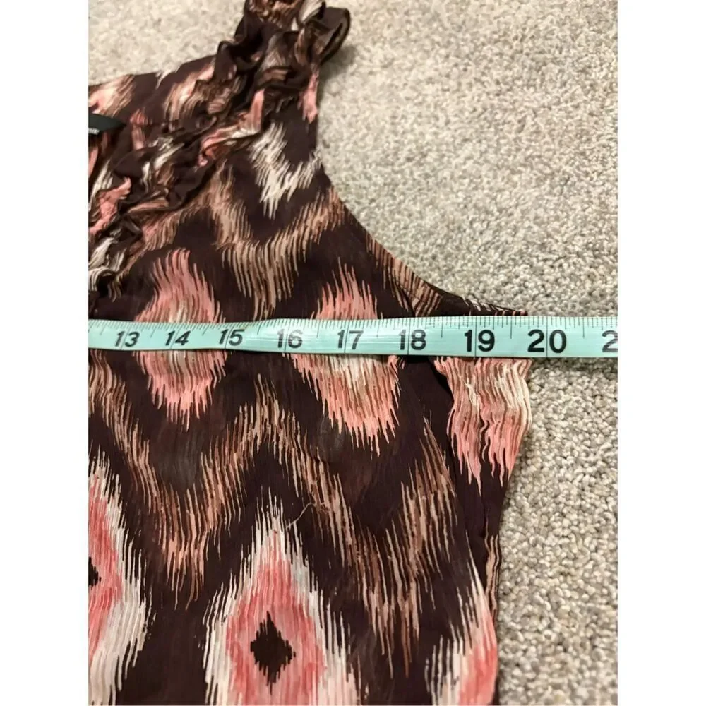 Larry Levine sleeveless sheer tank top